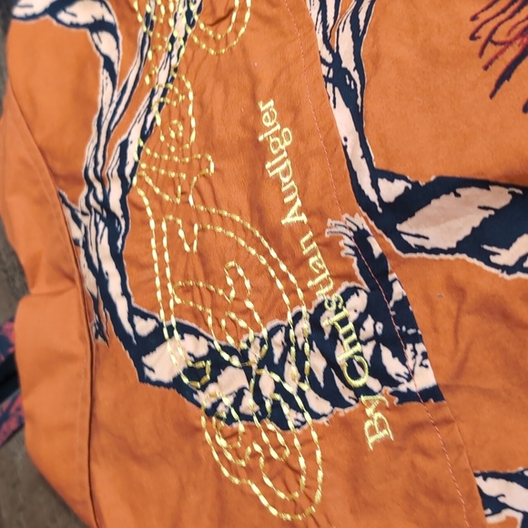 *NWT* Y2K Ed Hardy Punk Skulls & Rope Long Sleeve Button Down Size XXL Orange - Picture 11 of 14